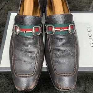 Mens Gucci brown shoes